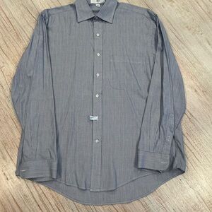 Men's Gray Valentino Button-Up Shirt